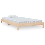 vidaXL Lit empilable 80x200 cm Bois de pin massif