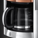 RUSSELL HOBBS 24320-56 - Cafetiere Luna - Programmable - Inox & Cuivré Rosé