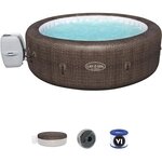 Spa gonflable Lay-Z-Spa St Moritz, 5 / 7 places, diametre 216 x 71 cm, 180 jets d'air
