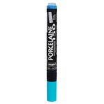 Feutre peinture à l'eau pour porcelaine - Bleu paon - 1 2 mm