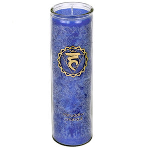 Bougie en stearine 100 heures chakra 5