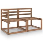 vidaXL Salon de jardin 10 Pièces avec coussins Taupe