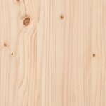 vidaXL Cadre de lit 135x190 cm bois de pin massif