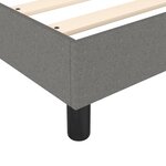 vidaXL Lit à sommier tapissier avec matelas Gris foncé 90x200 cm Tissu