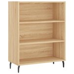 vidaXL Buffet haut Chêne sonoma 69 5x34x180 cm Bois d'ingénierie
