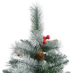 vidaXL Sapin de Noël artificiel avec pommes de pin et baies 240 cm