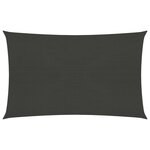 vidaXL Voile d'ombrage 160 g/m² Anthracite 3x4 5 m PEHD