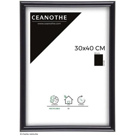 CEANOTHE Expo Cadre photo - Matiere recyclée - 30 x 40 cm - Noir