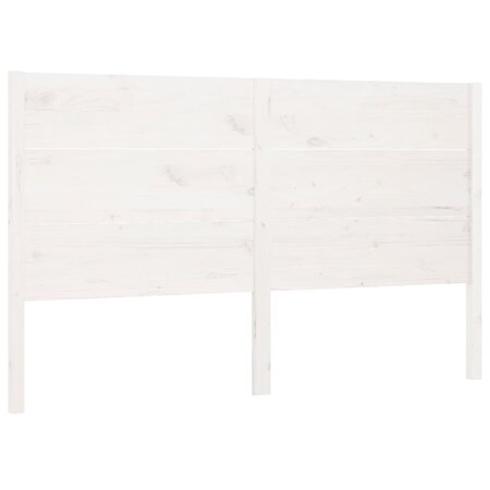 vidaXL Tête de lit blanc 206x4x100 cm bois massif de pin