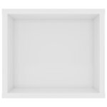 vidaXL Meuble TV suspendu Blanc brillant 100x30x26 5 cm Aggloméré