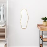 vidaXL Miroir mural Doré 60x25 cm