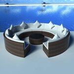 vidaXL Salon de jardin 10 Pièces avec coussins Résine tressée Marron