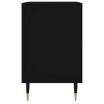 vidaXL Table de chevet noir 40x30x50 cm bois d’ingénierie