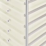 vidaXL Chariot de rangement mobile à 10 tiroirs Blanc Plastique