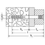 Fischer jeu de chevilles à tête fraisée hammerfix n 10x135/85 s 50 pièces