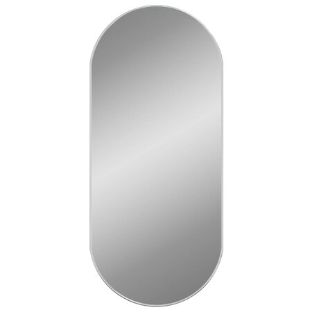 vidaXL Miroir mural Argenté 100x45 cm Ovale