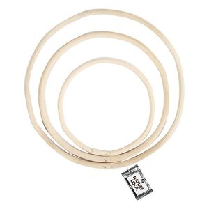 Set 3 anneaux en Bambou - 15 3/ 20 3/ 25 5 cm