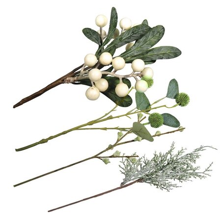 4 branches pour décoration de Noël