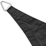 vidaXL Parasol en tissu Oxford triangulaire 5x5x5 m Anthracite
