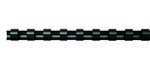 Baguettes de reliure plastiques  format a4  noir  14mm pack 25 fellowes