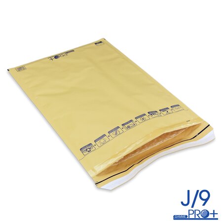 Lot de 100 enveloppes à bulles pro+ marron j/9 format 290x445 mm