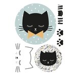 DÉCALCOMANIE CHAT - TEXTILE