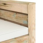 vidaXL Salon de jardin 2 Pièces avec coussins vert bois imprégné