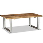 vidaXL Table basse Bois de récupération massif 100 x 60 x 38 cm