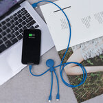 Cable Multi-connecteurs Mr Bio Long Bleu 1m