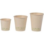 Gobelet jetable pour boisson chaude Sweet, en bagasse compostable - 12 cl (paquet 50 unités)