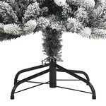 vidaXL Sapin de Noël artificiel avec neige floquée 150 cm PVC et PE