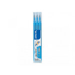 Lot de 3 recharges frixion pointe moyenne 0 7mm turquoise pilot