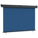 vidaXL Auvent latéral de balcon 140x250 cm Bleu