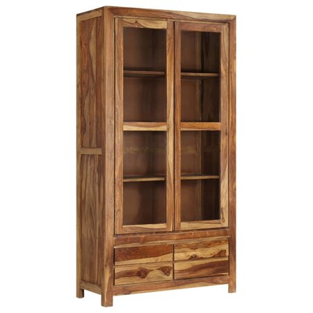 vidaXL Buffet Bois de Sesham massif 90 x 40 x 175 cm