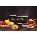 KALORIK TKG RAC 1016 Raclette pour 8 personnes Température variable 1500W Plaque de cuisson 1/2 pierre et 1/2 grille