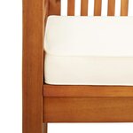 vidaXL Ensemble à dîner d'extérieur 5 Pièces et coussins Acacia solide