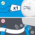 Papier toilette SmartOne Mini - Rouleau 620 feuilles - Blanc (paquet 12 rouleaux)