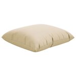 vidaXL Coussins décoratifs 4 Pièces beige 60x60 cm tissu