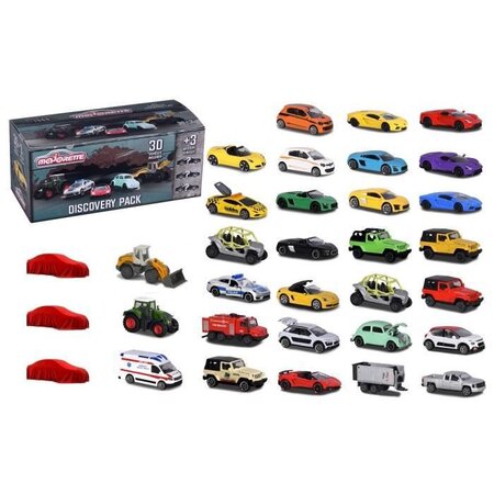 Majorette set 30 + 3 véhicules decouverte
