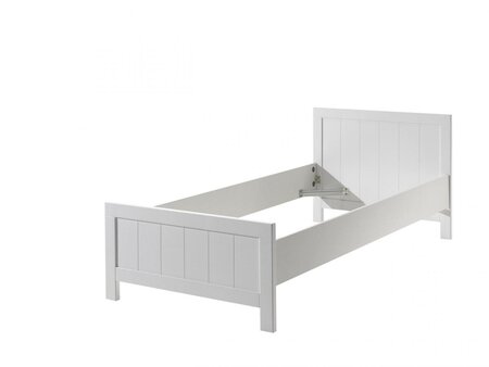 ERIK  Lit simple + sommier + chevet + armoire 2 portes + bureau