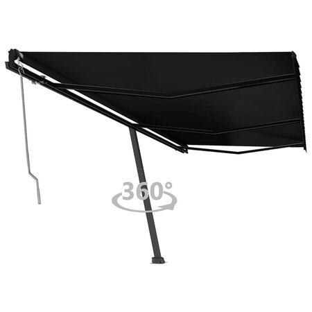 vidaXL Auvent automatique sur pied 600x350 cm Anthracite