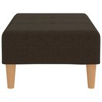 vidaXL Repose-pied Marron foncé 78x56x32 cm Tissu