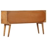 vidaXL Buffet avec motif imprimé 130x30x70 cm Bois de manguier massif