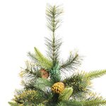 vidaXL Sapin de Noël artificiel articulé avec pommes de pin 180 cm