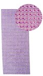 Plaque de strass adhésive 10 x 25 cm Violet