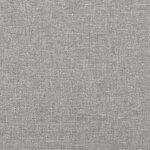 vidaXL Sommier à ressorts de lit Gris clair 90x200 cm Tissu