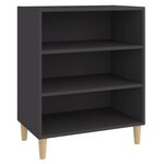 vidaXL Buffet Gris 57x35x70 cm Aggloméré