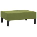 vidaXL Canapé-lit 2 places 2 oreillers repose-pied Vert clair Velours