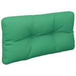 vidaXL Coussins de palette 2 Pièces vert tissu