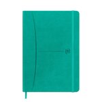 Cahier broché signature oxford a5 - petits carreaux - 160 pages  - turquoise - lot de 5